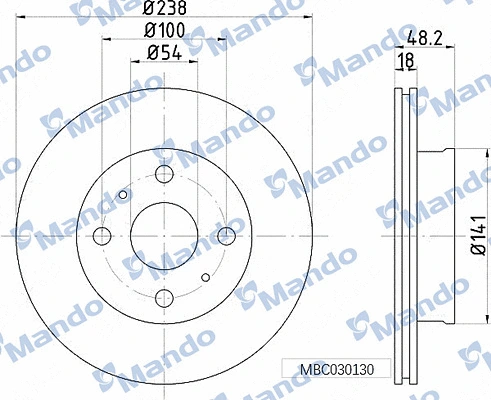 Brake Disc (MBC030130)