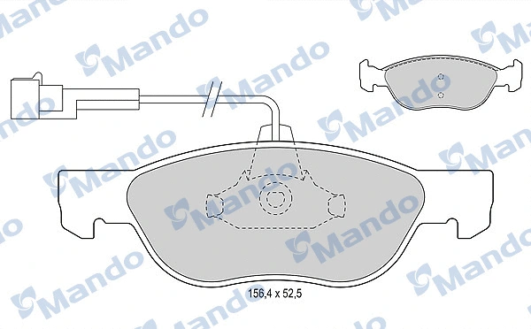 Brake Pad Set, disc brake (MBF015115)