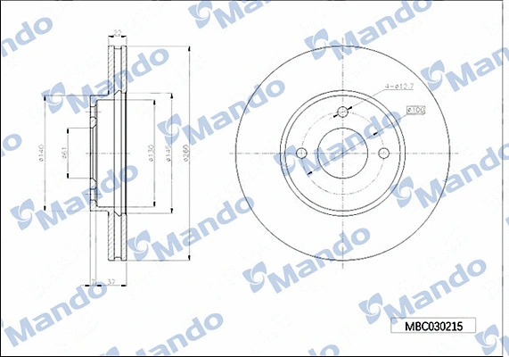 Brake Disc (MBC030215)