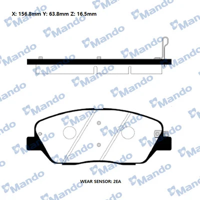 Brake Pad Set, disc brake (RMPK49)