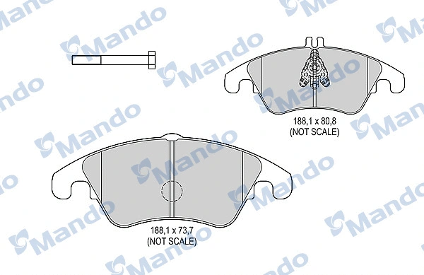 Brake Pad Set, disc brake (MBF015244)