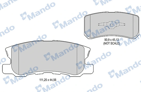 Brake Pad Set, disc brake (MBF015452)