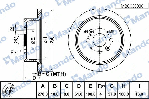 Brake Disc (MBC030030)