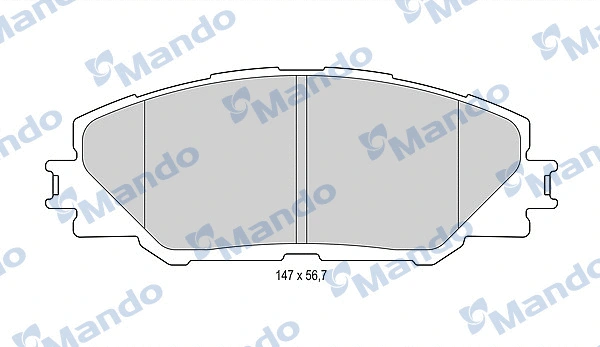 Brake Pad Set, disc brake (MBF015875)