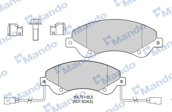 Brake Pad Set, disc brake (MBF015033)