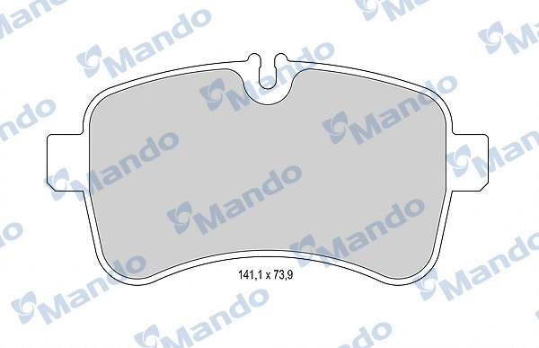 Brake Pad Set, disc brake (MBF015964)