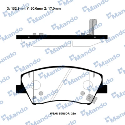Brake Pad Set, disc brake (RMPH62)