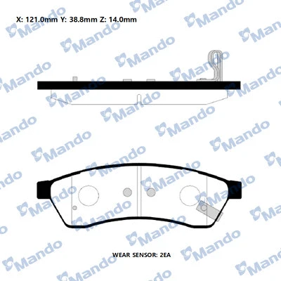 Brake Pad Set, disc brake (RMPD26NS)