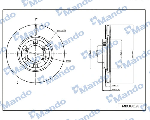 Brake Disc (MBC030198)
