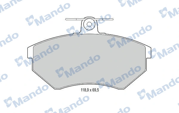 Brake Pad Set, disc brake (MBF015109)
