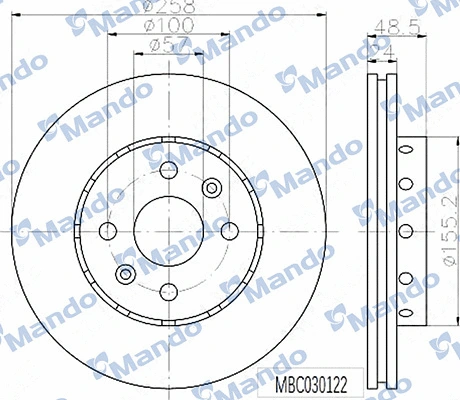Brake Disc (MBC030122)