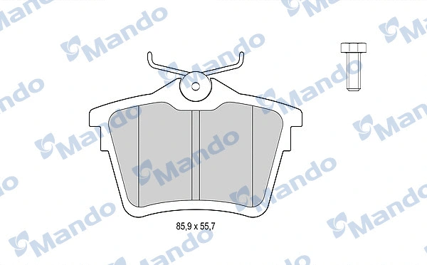 Brake Pad Set, disc brake (MBF015204)