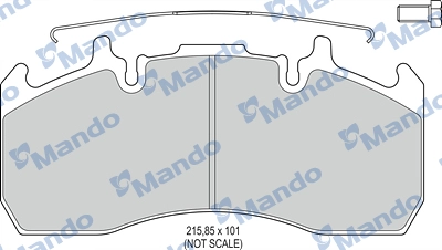 Brake Pad Set, disc brake (MBF016075)