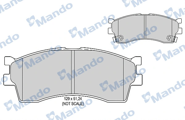 Brake Pad Set, disc brake (MBF015317)
