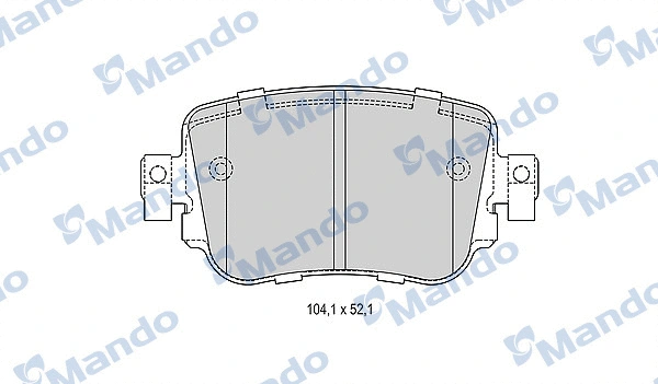 Brake Pad Set, disc brake (MBF015285)