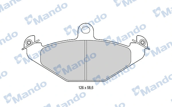 Brake Pad Set, disc brake (MBF015795)