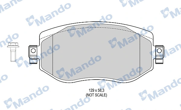 Brake Pad Set, disc brake (MBF015304)
