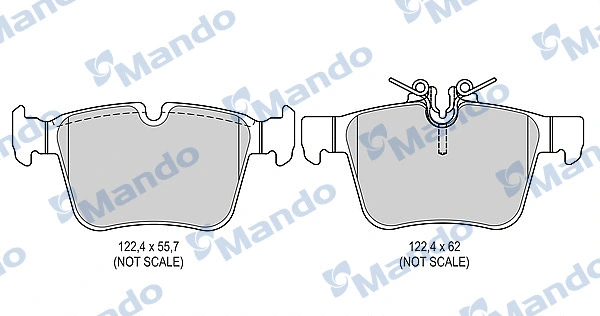 Brake Pad Set, disc brake (MBF015687)