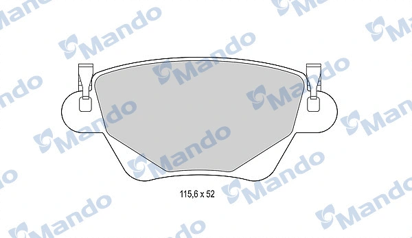 Brake Pad Set, disc brake (MBF015152)