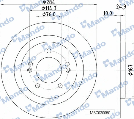 Brake Disc (MBC030050)