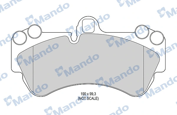 Brake Pad Set, disc brake (MBF015783)