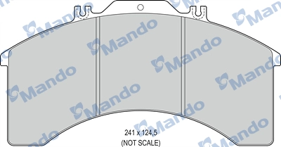 Brake Pad Set, disc brake (MBF016088)