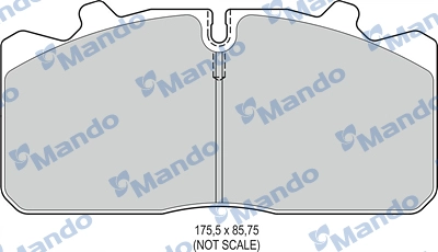 Brake Pad Set, disc brake (MBF016093)