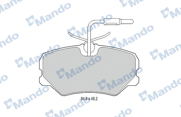Brake Pad Set, disc brake (MBF015082)