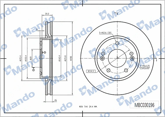 Brake Disc (MBC030196)