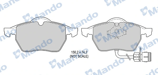 Brake Pad Set, disc brake (MBF015119)