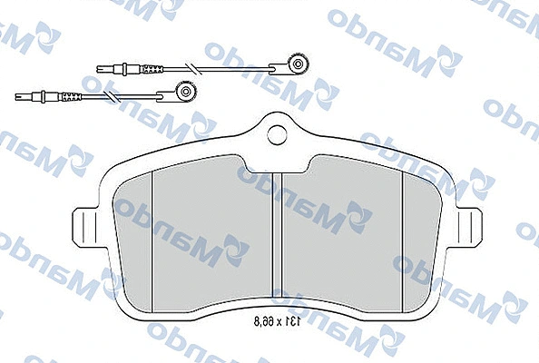 Brake Pad Set, disc brake (MBF015779)