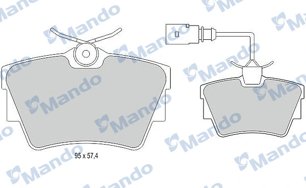 Brake Pad Set, disc brake (MBF015023)