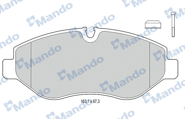 Brake Pad Set, disc brake (MBF015671)