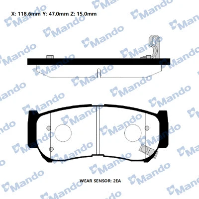 Brake Pad Set, disc brake (RMPH34NS)