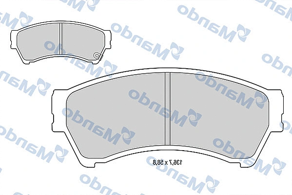 Brake Pad Set, disc brake (MBF015644)