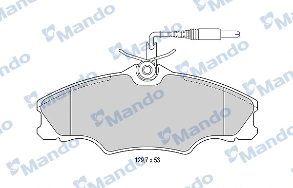 Brake Pad Set, disc brake (MBF016011)