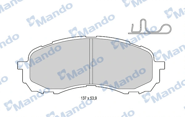 Brake Pad Set, disc brake (MBF015828)