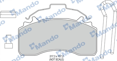Brake Pad Set, disc brake (MBF016081)