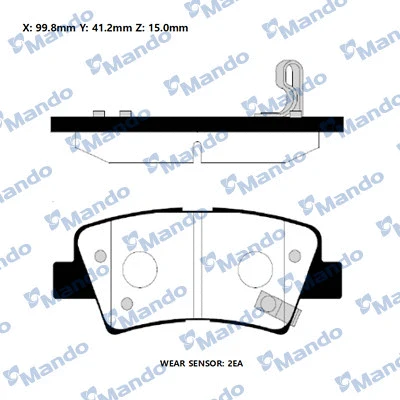 Brake Pad Set, disc brake (RMPH39NS)