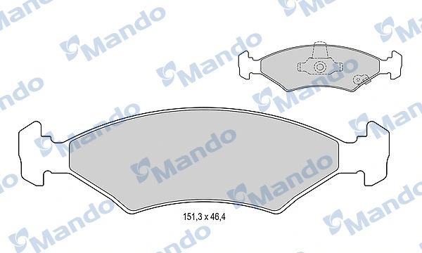 Brake Pad Set, disc brake (MBF015316)