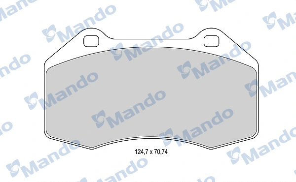 Brake Pad Set, disc brake (MBF015987)