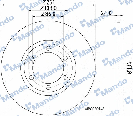 Brake Disc (MBC030143)