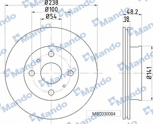 Brake Disc (MBC030084)