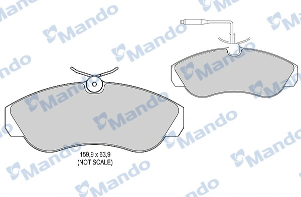 Brake Pad Set, disc brake (MBF015471)