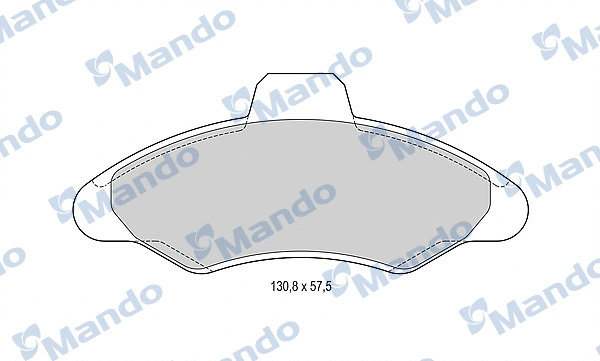 Brake Pad Set, disc brake (MBF015085)