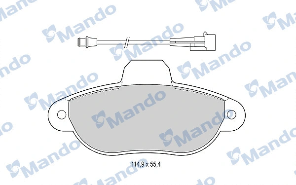 Brake Pad Set, disc brake (MBF015497)