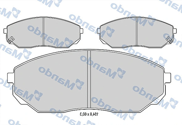 Brake Pad Set, disc brake (MBF015587)