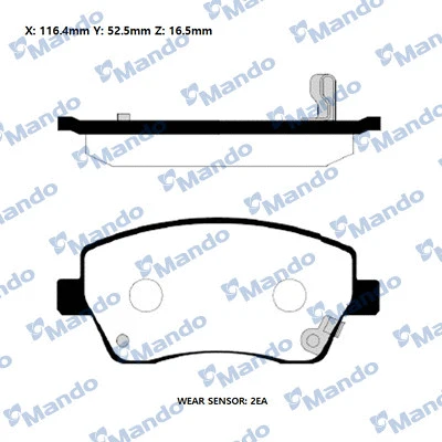 Brake Pad Set, disc brake (RMPZ08)