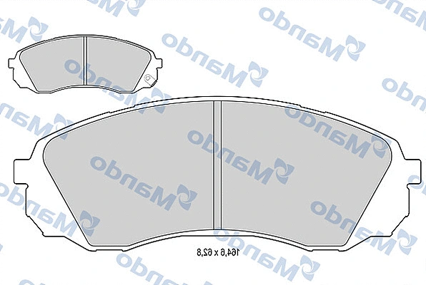 Brake Pad Set, disc brake (MBF015589)