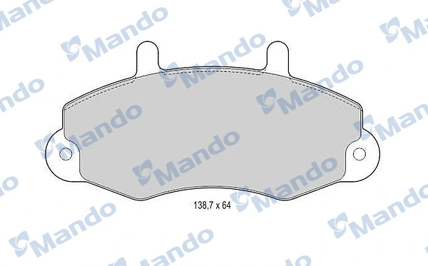 Brake Pad Set, disc brake (MBF015009)
